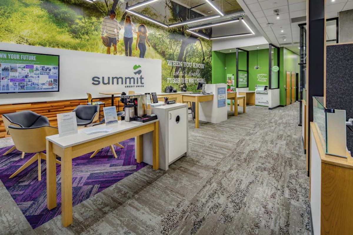 Office area of summit credit union