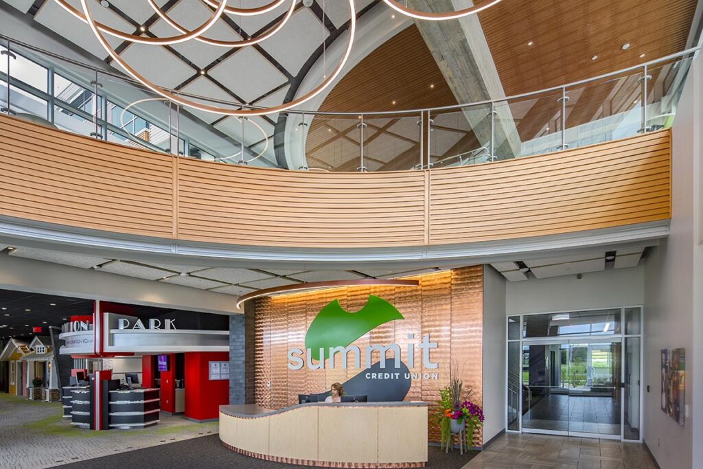 Summit Credit Union Headquarters lobby